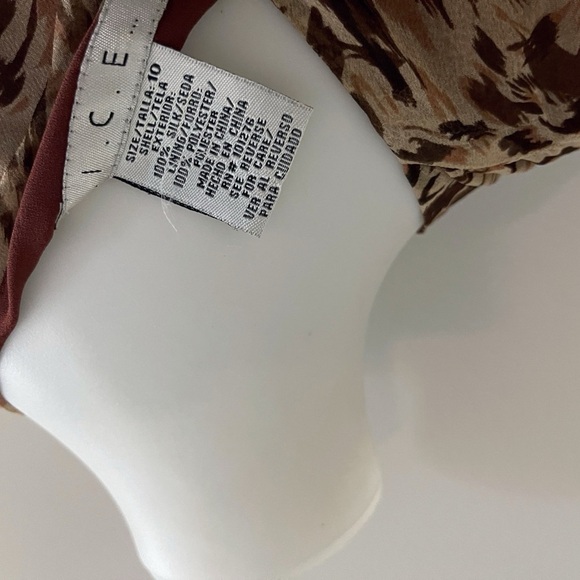 Vintage Ice silk wrap dress animal print party wedding classic chic - Picture 4 of 5